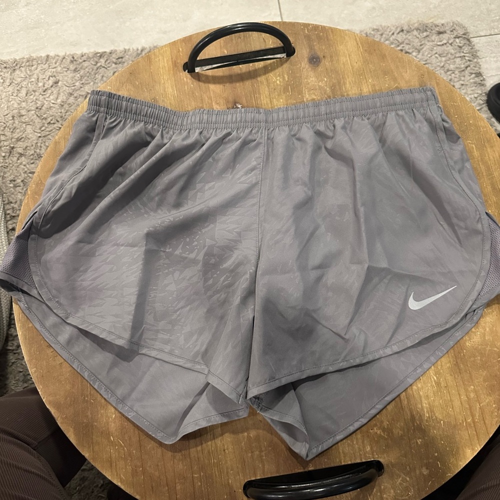 Nike Gray Athletic Shorts Lightweight Moisture-Wicking